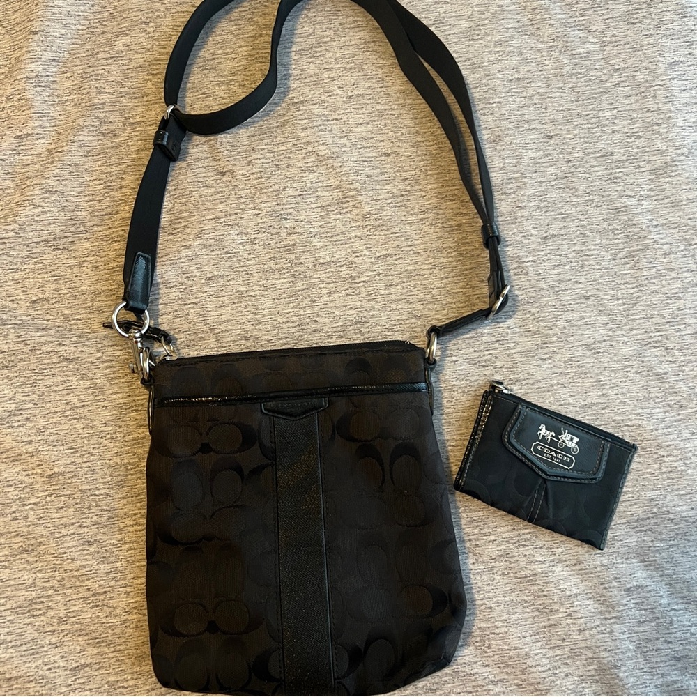 Coach crossbody purse and wallet/coin purse